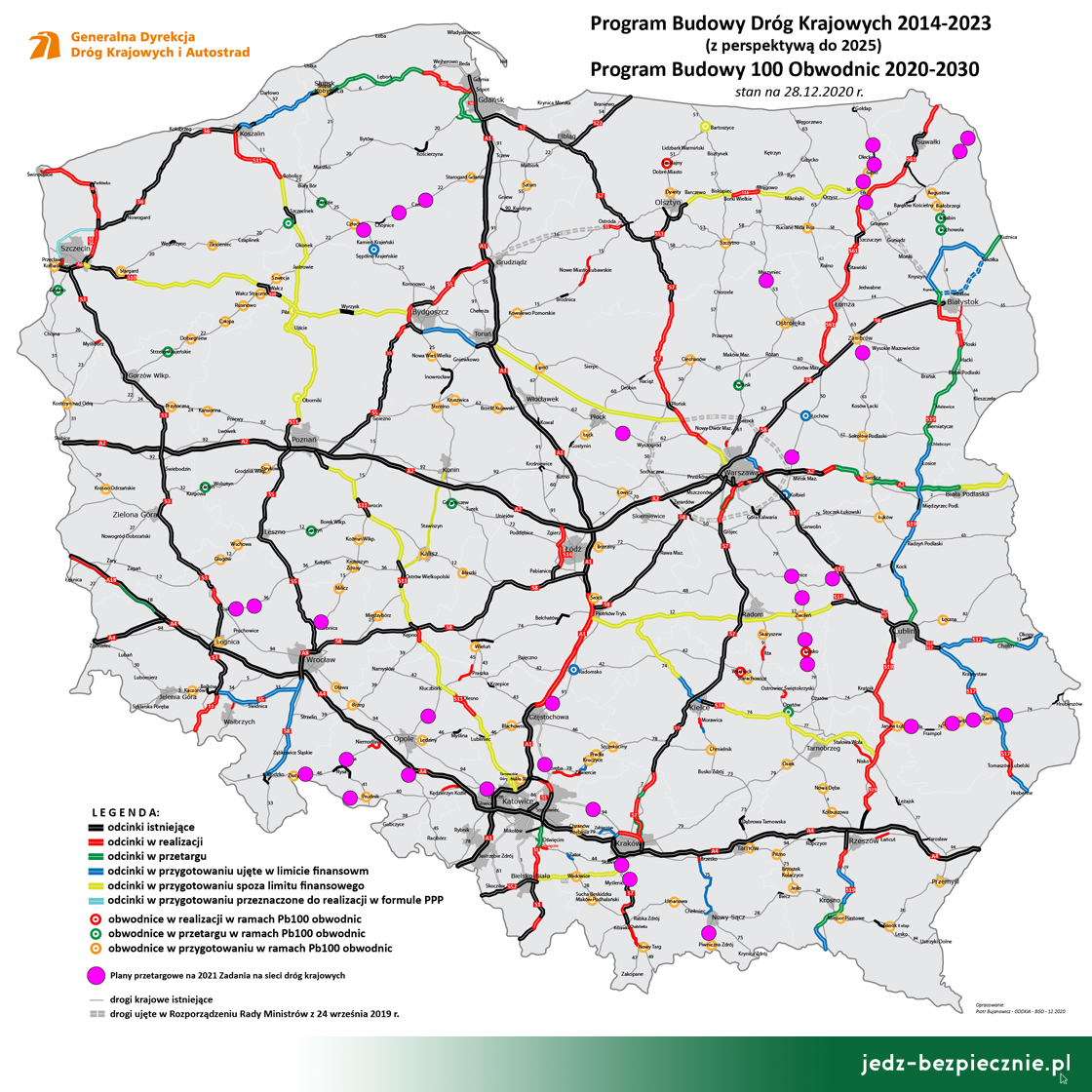 Polskie drogi - plany budowy dróg i obwodnic do 2030 roku